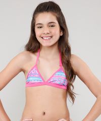 Biquini-Infantil-Estampado-Etnico-com-Protecao-UV50---Rosa-9522664-Rosa_1