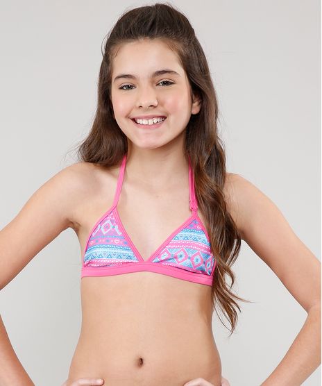 Biquini-Infantil-Estampado-Etnico-com-Protecao-UV50---Rosa-9522664-Rosa_1