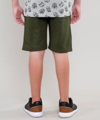 Bermuda-Infantil-Basica-em-Moletom-com-Bolsos-Verde-Militar-9552521-Verde_Militar_2