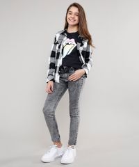 Camisa-Infantil-Estampada-Xadrez-Manga-Longa-Preta-9402505-Preto_3
