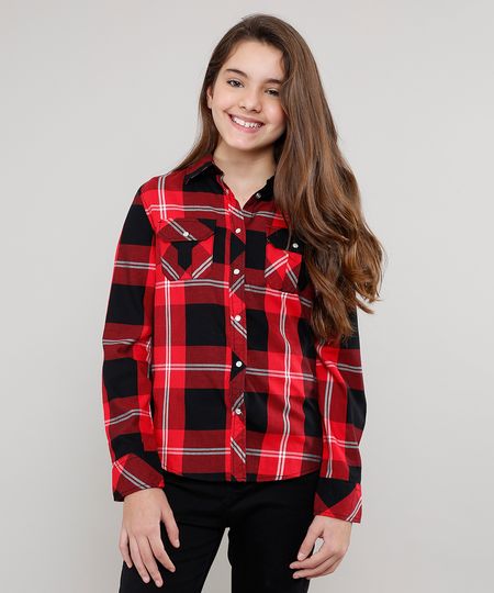 Camisa-Infantil-Estampada-Xadrez-com-Bolsos-Manga-Longa-Vermelha-9402504-Vermelho_1 Camisa-Infantil-Estampada-Xadrez-com-Bolsos-Manga-Longa-Vermelha-9402504-Vermelho_1