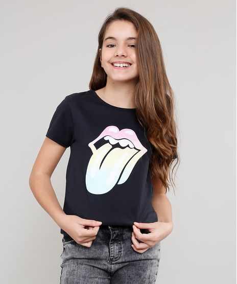 Blusa-Infantil-de-Banda-The-Rolling-Stones-Manga-Curta-Preta-9635657-Preto_1
