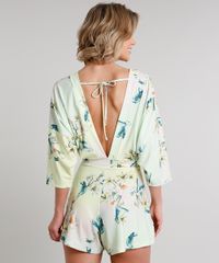 Macaquinho-Feminino-Estampado-Floral-Manga-3-4-Verde-Claro-9630824-Verde_Claro_2