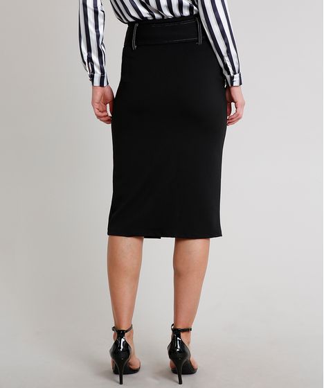 saia lapis com cinto