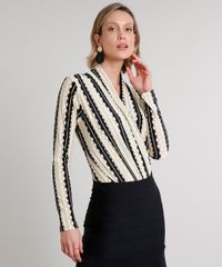 Body-Feminino-Transpassado-Estampado-de-Corrente-Manga-Longa-Decote-V-Bege-9609268-Bege_1