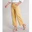 Calca-de-Sarja-Feminina-Pantacourt-com-Bolso-Mostarda-9666390-Mostarda_1