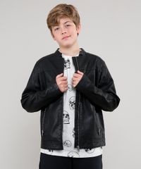 Jaqueta-Biker-Infantil-com-Recorte-e-Bolsos-Preto-9360973-Preto_1
