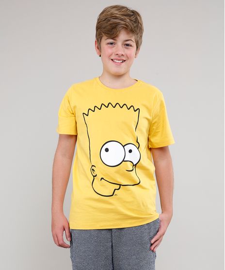 Camiseta-Infantil-Os-Simpsons-Manga-Curta-Amarela-9525781-Amarelo_1