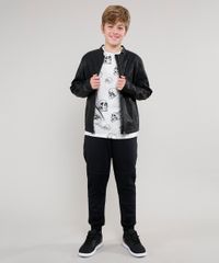 Camiseta-Infantil-Estampada-de-Caveira-Manga-Curta-Cinza-Mescla-Claro-9621729-Cinza_Mescla_Claro_3