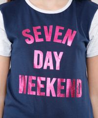 Pijama-Infantil--Seven-Day-Weekend--com-Glitter-Manga-Curta-Azul-Marinho-9528344-Azul_Marinho_3