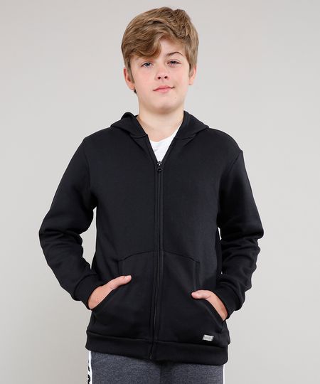 Blusao-Infantil-Basico-em-Moletom-com-Capuz-e-Bolsos-Preto-8249882-Preto_1