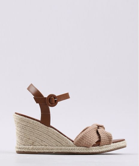 Sandalia-Feminina-Anabela-Oneself-com-Corda-Marrom-9650992-Marrom_1