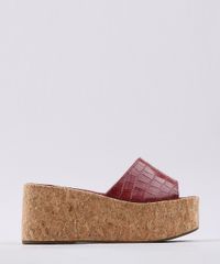 Tamanco-Feminino-Oneself-Croco-Flatform-Vinho-9601243-Vinho_1