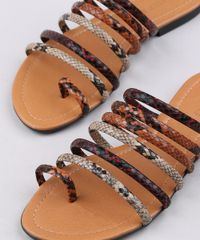 Rasteira-Feminina-Oneself-com-Tiras-Estampada-Animal-Print-Cobra--Bege-9627684-Bege_2