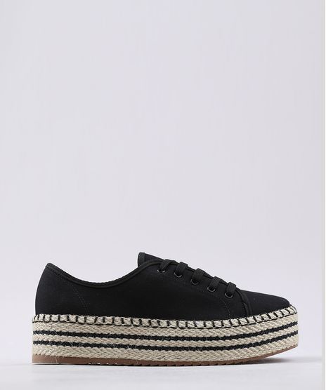 Tenis-Feminino-Beira-Rio-Flatform-em-Lona-com-Corda--Preto-9666927-Preto_1