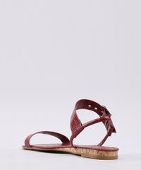 Rasteira-Feminina-Oneself-Croco-Vinho-9627687-Vinho_3