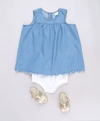 Vestido-Jeans-Infantil-com-Bordado-Sem-Manga---Calcinha-Azul-Claro-9566011-Azul_Claro_3