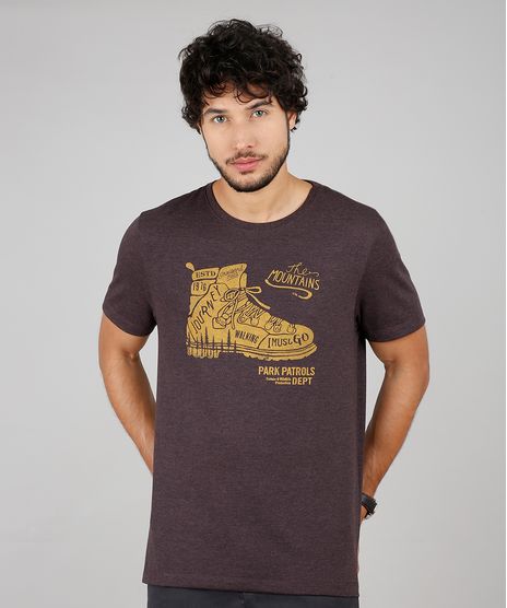 Camiseta-Masculina---The-Mountains--Manga-Curta-Gola-Careca-Vinho-9447385-Vinho_1_1