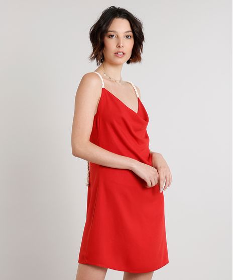 Vestido-Feminino-Curto-com-Corda-Gola-Degage-Vermelho-9614822-Vermelho_1