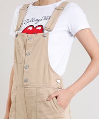 Macacao-de-Sarja-Feminino-com-Bolsos-e-Botoes-Kaki-9654581-Kaki_4