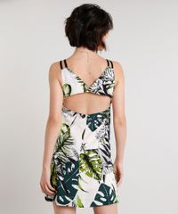 Vestido-Feminino-Curto-Estampado-de-Folhagem-com-Vazado-Alcas-Finas-Bege-Claro-9645235-Bege_Claro_2
