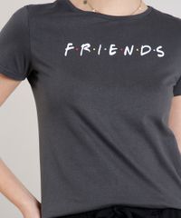 Blusa-Feminina-Friends-Manga-Curta-Decote-Redondo-Chumbo-9640399-Chumbo_4