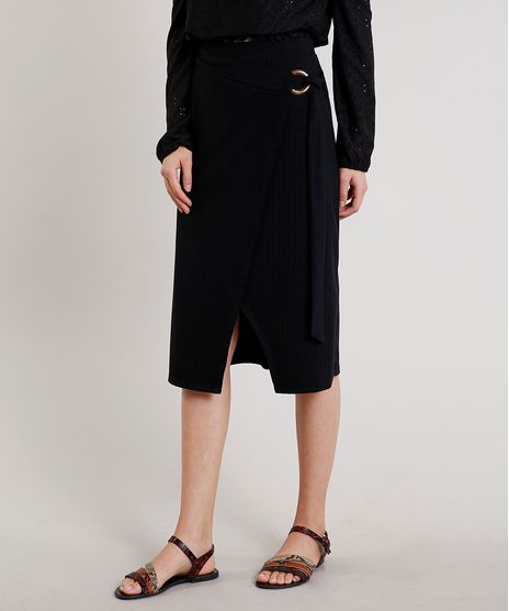 Saia-Feminina-Midi-Transpassada-Canelada-com-Argola-Preta-9651144-Preto_1