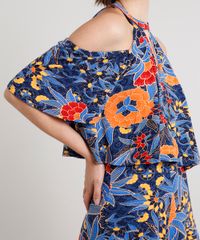Macaquinho-Feminino-Choker-Open-Shoulder-Estampado-de-Folhagem-Manga-Curta-Azul-Marinho-9644546-Azul_Marinho_4