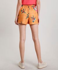 Short-Feminino-Estampado-Floral-Geometrico-Mostarda-9609123-Mostarda_2