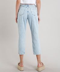 Calca-Jeans-Feminina-Mom-Cropped-Destroyed-com-Cadarco-Neon-Azul-Claro-9662952-Azul_Claro_2
