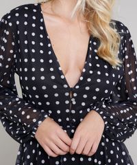 Vestido-Feminino-Longo-Mindset-Estampado-de-Poa-em-Camadas-Manga-Longa-Preto-9721632-Preto_4