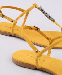 Rasteira-Feminina-Oneself-em-Suede-com-Aviamento-Geometrico-Mostarda-9535130-Mostarda_5