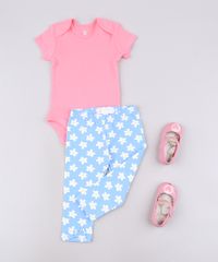 Calca-Legging-Infantil-Basica-Estampada-Floral-com-Laco-Azul-9651874-Azul_3