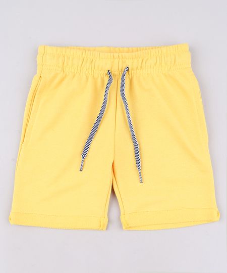 Bermuda-Infantil-em-Moletom-com-Bolso-Barra-Dobrada--Amarela-9548922-Amarelo_1 Bermuda-Infantil-em-Moletom-com-Bolso-Barra-Dobrada--Amarela-9548922-Amarelo_1