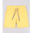 Bermuda-Infantil-em-Moletom-com-Bolso-Barra-Dobrada--Amarela-9548922-Amarelo_1