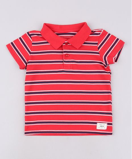 Polo-Infantil-Listrada-em-Piquet-Manga-Curta-Vermelha-9621072-Vermelho_1