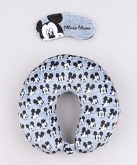 Kit-de-Apoio-de-Pescoco-Mickey-Estampado---Tapa-Olho-Cinza-Mescla-9642320-Cinza_Mescla_1