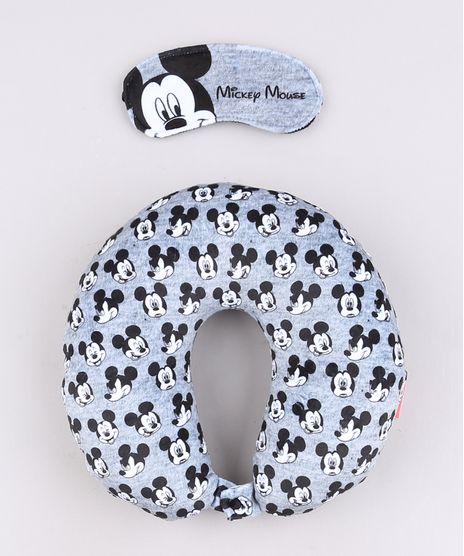 Kit-de-Apoio-de-Pescoco-Mickey-Estampado---Tapa-Olho-Cinza-Mescla-9642320-Cinza_Mescla_1