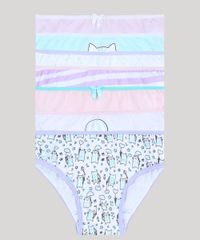 Kit-de-7-Calcinhas-Infantis-Estampadas-de-Gatinhos-Multicor-9644397-Multicor_1