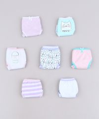 Kit-de-7-Calcinhas-Infantis-Estampadas-de-Gatinhos-Multicor-9644397-Multicor_5