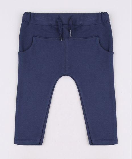 Calca-Infantil-em-Moletom-com-Bolso-e-Cordao-Azul-Marinho-9672636-Azul_Marinho_1