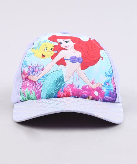Bone-Infantil-Aba-Curva-Pequena-Sereia-Ariel-Lilas-9664446-Lilas_1