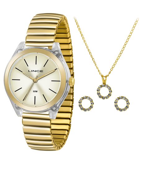 Kit-de-Relogio-Analogico-Lince-Feminino---Brinco---Colar---LRG4484P-K292C1KX-Dourado-9709695-Dourado_1