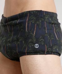 Sunga-Masculina-Estampada-de-Coqueiros--Preta-9673671-Preto_3