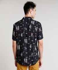 Camisa-Masculina-Estampada-de-Esqueletos-Mexicanos-Manga-Curta-Preta-9592900-Preto_2