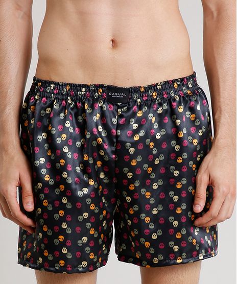 Samba-Cancao-Masculina-Acetinada-Estampada-de-Caveira-Preta-9644263-Preto_1