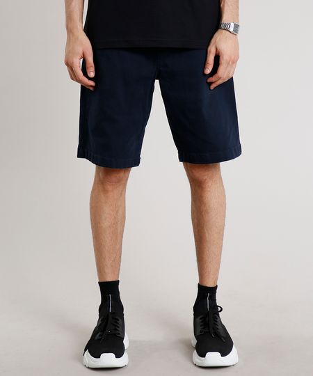 Bermuda-de-Sarja-Masculina-Relaxed-com-Cordao-Azul-Marinho-9595439-Azul_Marinho_1