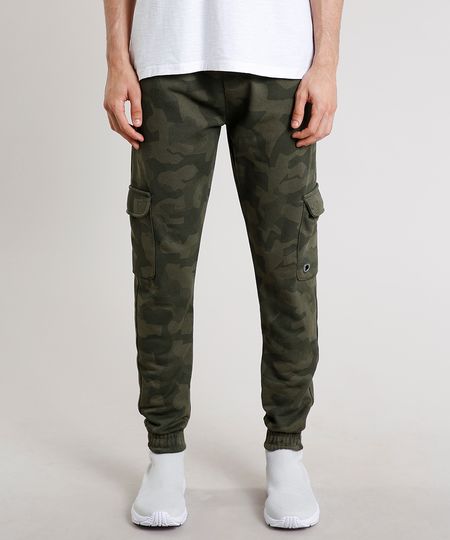 Calca-Masculina-Relaxed-Cargo-Estampada-Camuflada-em-Moletom--Verde-Militar-9629351-Verde_Militar_1 Calca-Masculina-Relaxed-Cargo-Estampada-Camuflada-em-Moletom--Verde-Militar-9629351-Verde_Militar_1