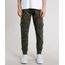 Calca-Masculina-Relaxed-Cargo-Estampada-Camuflada-em-Moletom--Verde-Militar-9629351-Verde_Militar_1
