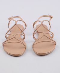 Rasteira-Feminina-Oneself-com-Tiras-Cruzadas-Bege-9568074-Bege_4